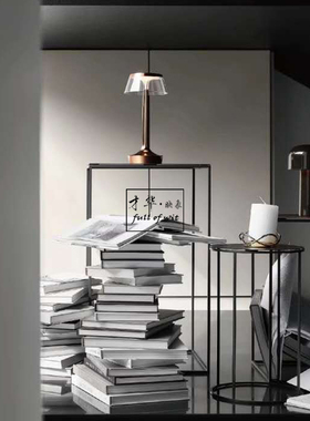 样板房装饰真书简约黑白灰外文书别墅书房书架陈R列静物拍照摄影