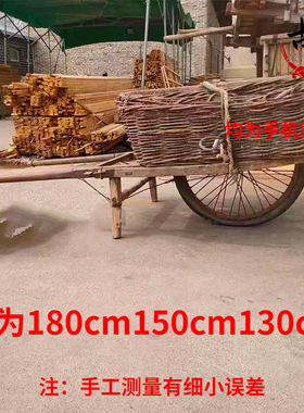老式手推车民俗老物件怀旧留念老木车独轮车旧农具老木板车农家院