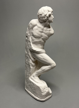 米开朗基罗复刻石膏像雕塑高级小众创意桌面摆件美术素描教具礼物