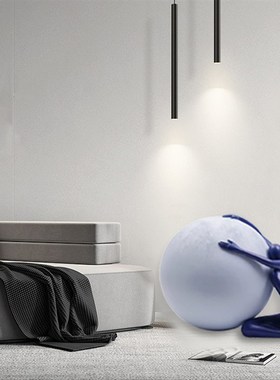 现代简约创意人物抽象雕塑落地摆件大件酒店别墅艺术装饰客厅摆台