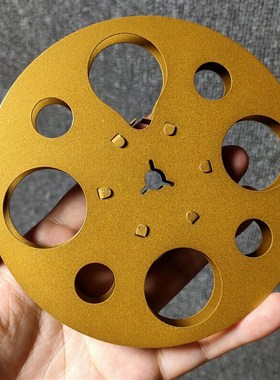 复古怀旧老式全新普8毫米8mm 电影胶片片夹拷贝金属铁皮片夹摆件