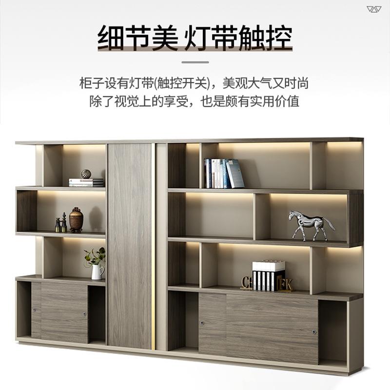 广州老板办公桌椅组合简约现代时尚班台总裁桌办公室单人经理桌椅 - 图2