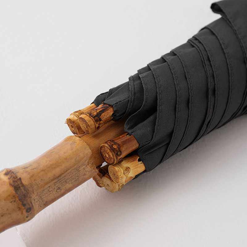 PARACHASE竹节轻奢手动长柄伞男士商务直杆伞复古绅士广告伞雨伞,淘宝优惠券,粉丝福利购,淘宝优惠卷