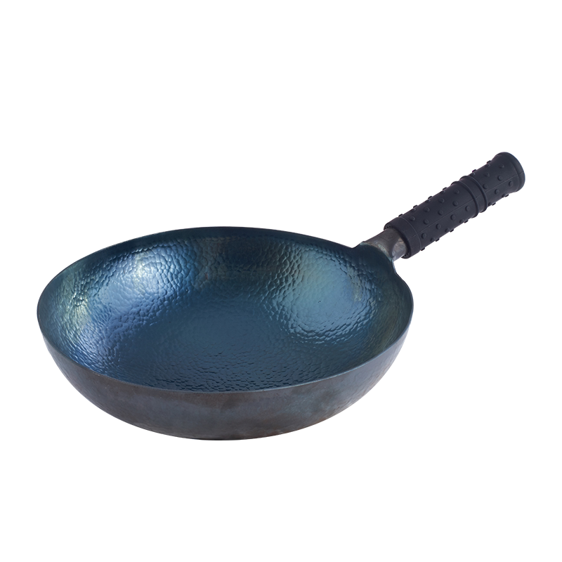 王立源章丘手工铁锅锤印款炒锅