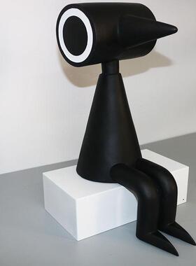 现代简约树脂纪念碑谷艾达乌鸦人摆件家居客厅桌面样板间软装饰品