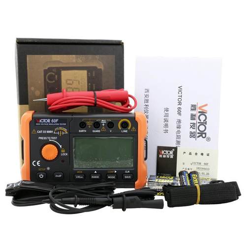 胜利VC60F/60G/60H绝缘电阻测试仪数字兆欧表数显绝缘测试仪2500V - 图2