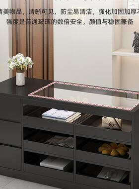 服装店中岛展示台女装店流水台装饰柜台摆件饰品陈列储物柜吧台桌