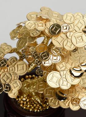 发财树金箔摆件公司新店开业礼物办公室招财客厅装饰乔迁新居礼品