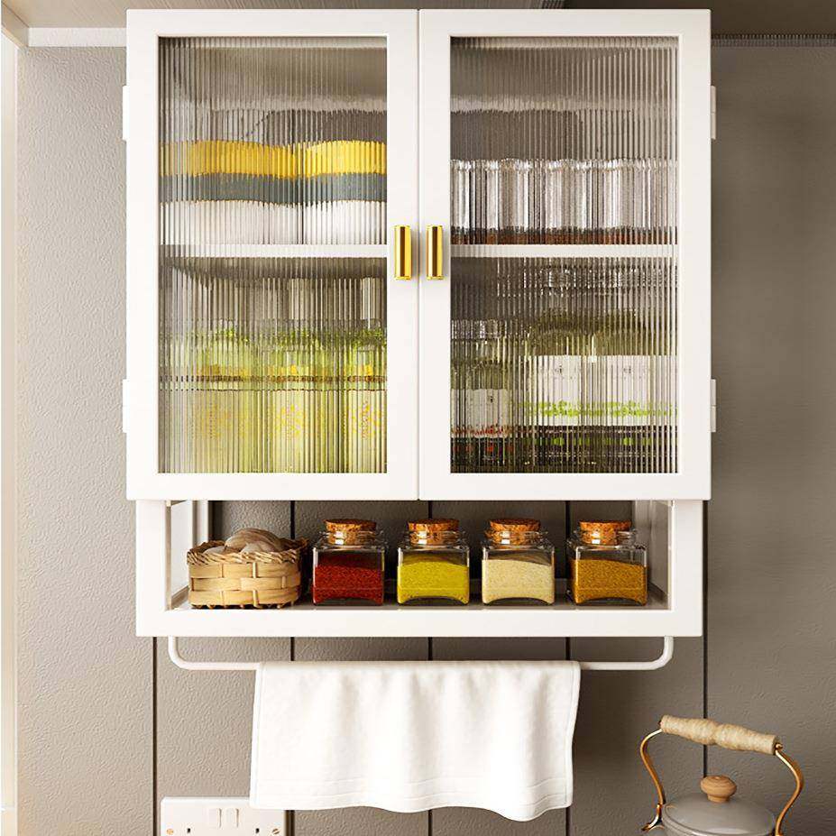 厨房收纳柜家用钢制调料柜转角置物架免安装防尘壁挂式储物柜,淘宝优惠券,粉丝福利购,淘宝优惠卷