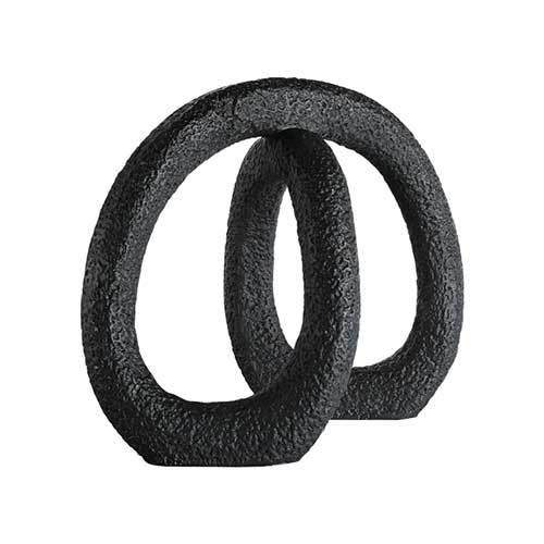 现代极简创意黑白色环形样板房间售楼处大堂抽象展厅软装饰品摆件,淘宝优惠券,粉丝福利购,淘宝优惠卷