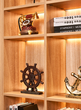 复古怀旧家具小摆件客厅书柜书架酒柜装饰品现代简约房间装饰摆件