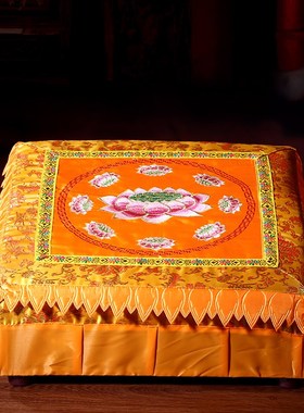 拜垫拜佛垫大拜垫礼佛家用顺滑加厚实木磕L头莲花拜垫跪垫蒲团方