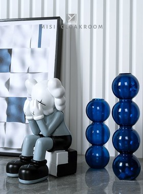 样板间玄关门厅软装饰品仿真花挂画简约定制衣柜展厅桌面家居摆件