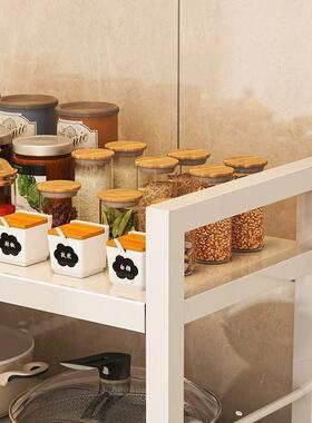 厨房置物架菜篮子落地多层微波炉收纳架子可移动多功能蔬菜储物架