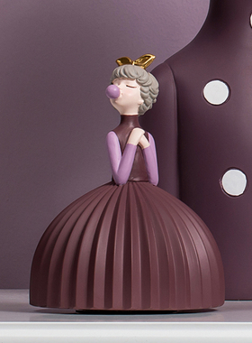 态生活泡泡女孩摆件网红家居客厅小装饰北欧结婚送女生日礼物