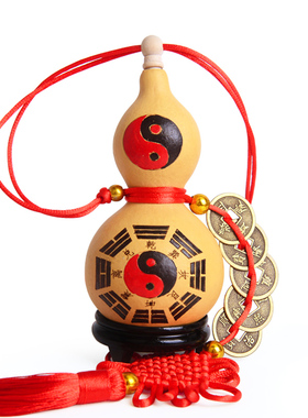 开口八卦天然葫芦挂件r家居工艺饰品摆件小号客厅装饰品门对门