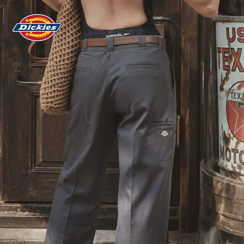 Dickies2026新款超火低腰美式双膝工装裤女夏直筒纯棉酷飒风85283 - 图0