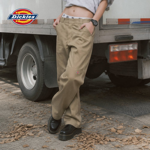 Dickies2026新款超火低腰美式双膝工装裤女夏直筒纯棉酷飒风85283 - 图1