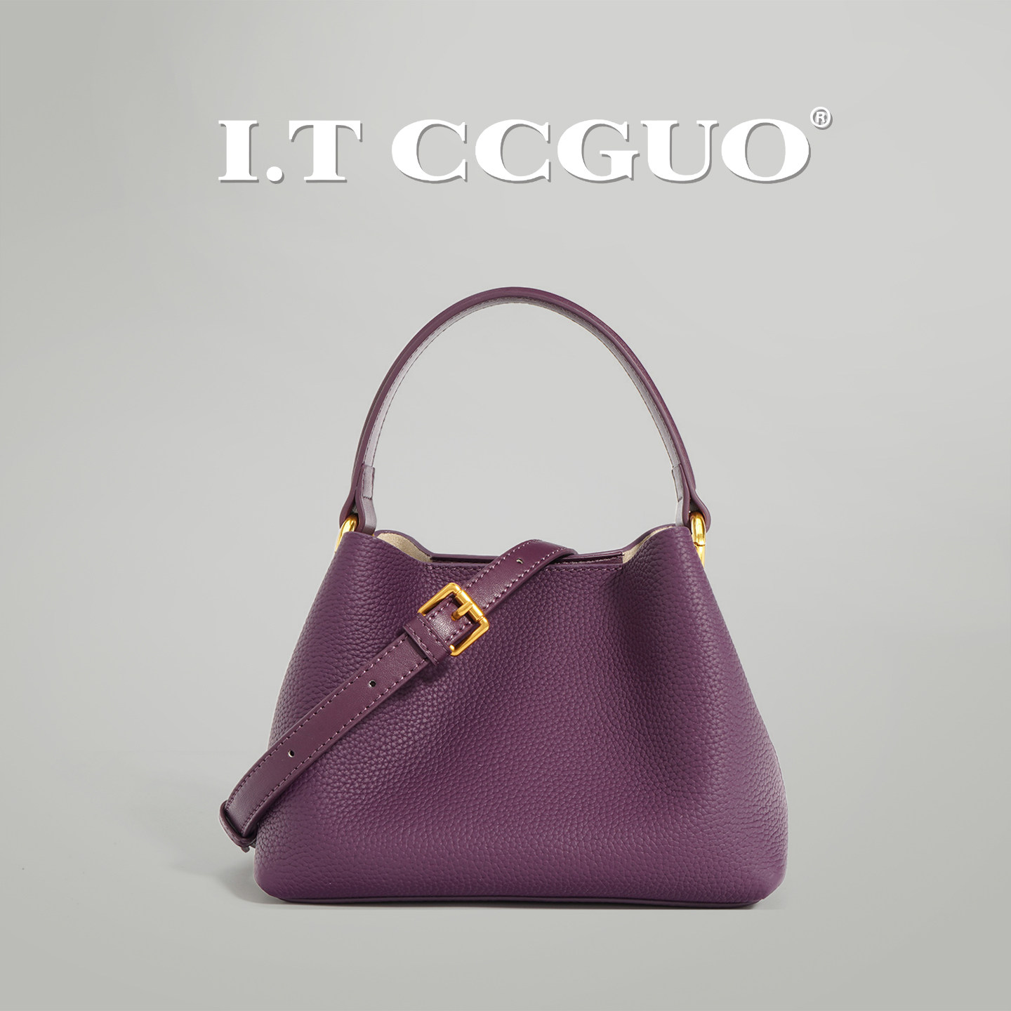 I.TCCGUO小众设计头层牛皮水桶包女单肩斜挎迷你手提菜篮子包,淘宝优惠券,粉丝福利购,淘宝优惠卷