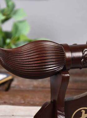 黑檀文昌笔木雕摆件 客厅家居装饰木质工艺品 雕龙状元笔礼品