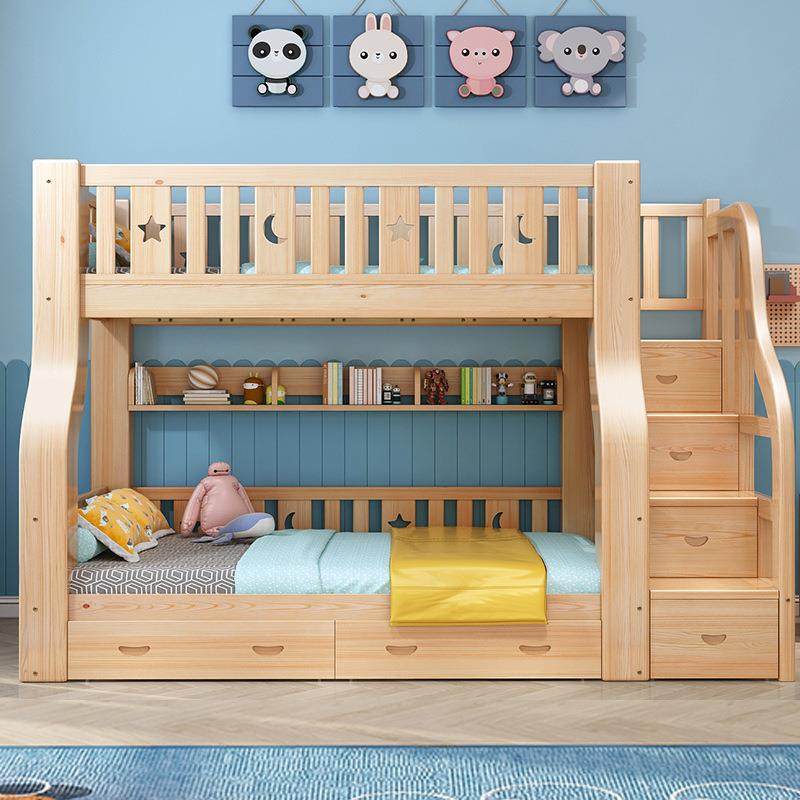 全实木上下床双层床高低床两层子母床多功能组合上下铺木床儿童床,淘宝优惠券,粉丝福利购,淘宝优惠卷