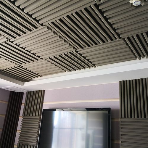 隔音棉背胶自粘天花板吸音棉录音棚音乐室扩散绵墙贴室内消音海绵 - 图1