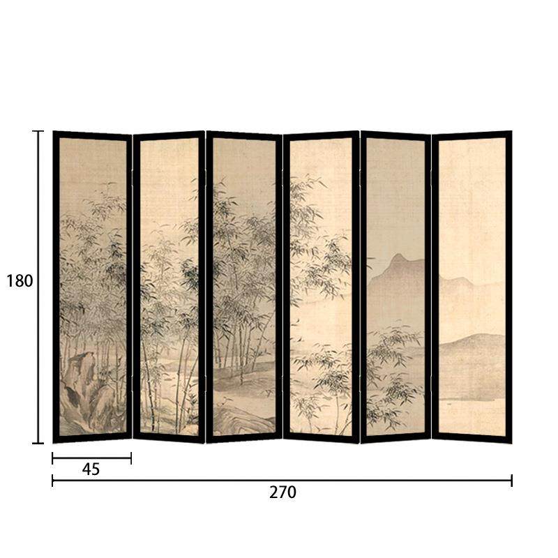 东方美学古典中式屏风隔断客厅遮挡可折叠移动茶室实木折屏山水画,淘宝优惠券,粉丝福利购,淘宝优惠卷