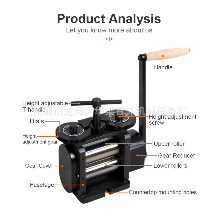 首饰压片机器压片式轧机130mm轧辊首饰工具手动压片机,淘宝优惠券,粉丝福利购,淘宝优惠卷