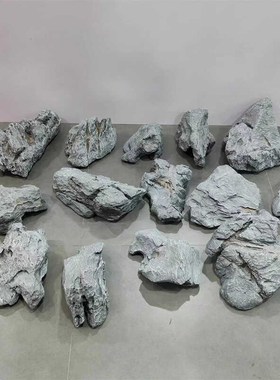 仿真泡沫石头园艺造景青龙石装饰摆件室内软装P绿植假石头布置墙