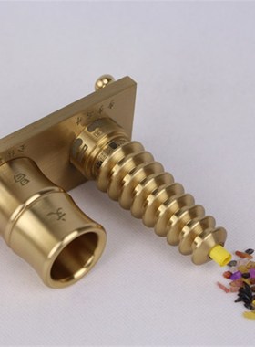 纯黄铜实心九层j文昌塔笔筒9层收纳书桌房办公桌送小孩子摆件礼物