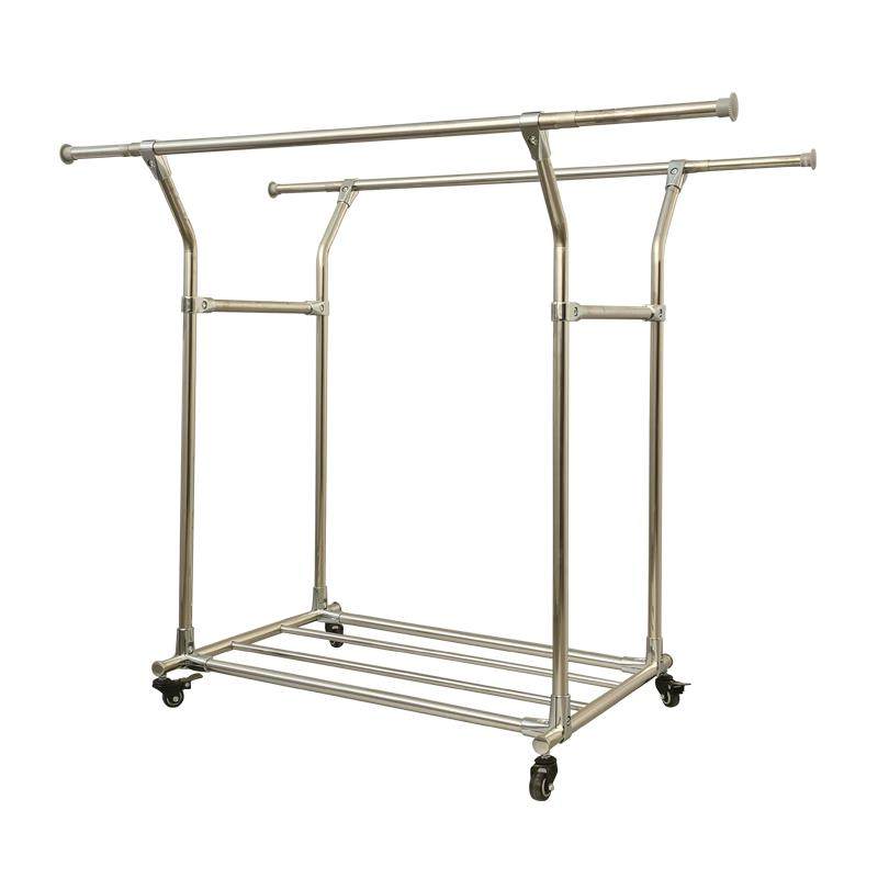 移动伸缩晾衣架不锈钢阳台挂衣架室外晒衣架置地双杆落地凉晾石力,淘宝优惠券,粉丝福利购,淘宝优惠卷