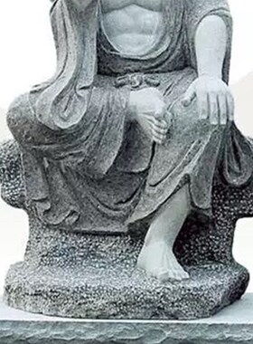 石雕十八罗材雕像花岗岩人物圆雕十八罗汉天王雕刻石汉人物石雕