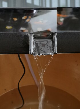 创意鱼缸流水器循环系鱼过滤板统石槽假山水池配件陶瓷流水养摆件