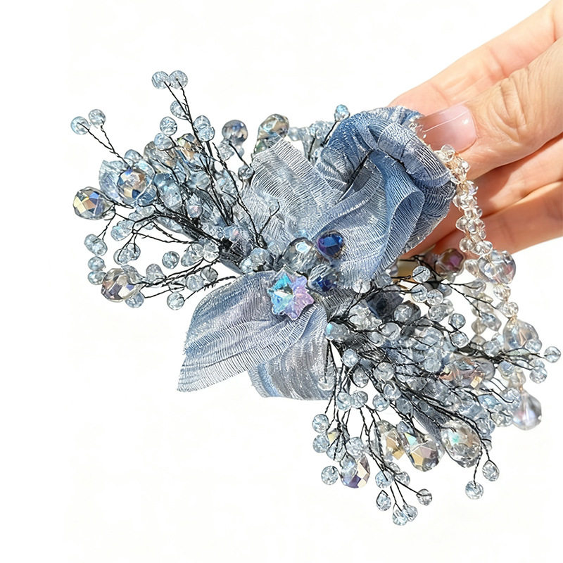 2026新款满天星花朵抓夹氛围感气质后脑勺鲨鱼夹头饰大号发卡头花,淘宝优惠券,粉丝福利购,淘宝优惠卷