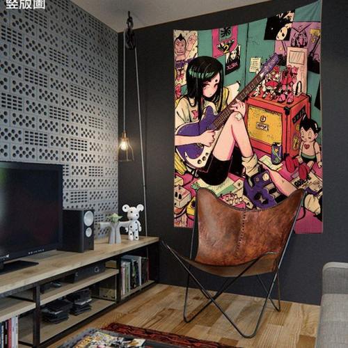 电视背景墙装饰挂布 梅西名场面巴萨足球迷个性展示宿舍下铺挂布 - 图2