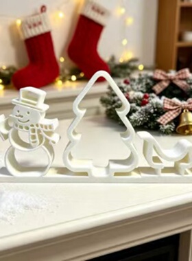 3D打印圣诞摆件雪人圣诞树