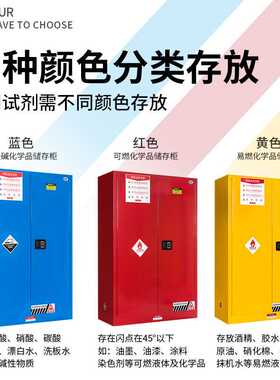 防爆柜化学品柜实验室45加仑危险化学品防爆箱危化品储存柜子金属