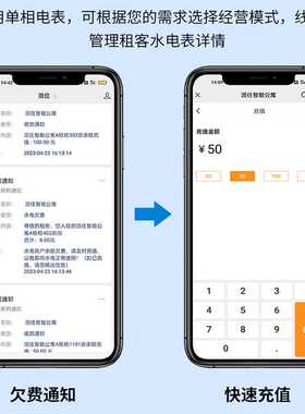 出租房预付费水电表公寓远程水表宿舍智能水表送公寓管理系统