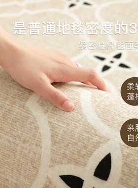 客厅地毯免洗可擦法式中古风卧室床边毯新款房间隔音沙发茶几地垫