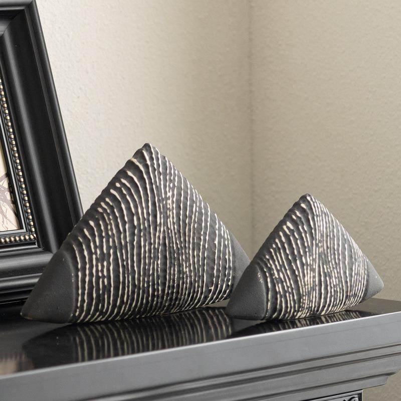 创意肌理纹理陶瓷小山几何装饰品摆饰中古风样板房书房茶室柜摆件,淘宝优惠券,粉丝福利购,淘宝优惠卷