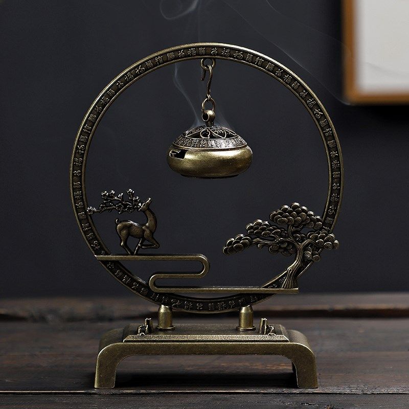 福禄挂炉无粘粉小祥云盘香炉鹅梨帐中香炉创意复古玄关香炉摆件炉,淘宝优惠券,粉丝福利购,淘宝优惠卷