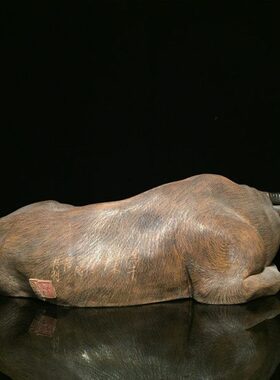 石湾公仔陶瓷牛生肖创意家居客厅博古架电视柜摆件开业手工艺礼品