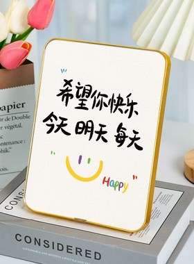 办公室桌面摆件工位电脑置物架装饰品送朋友创意小众简约布置氛围