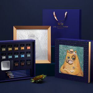 福雕家饰diy手绘油画送友亲子创意数字油画填色工艺礼品宠物饰品