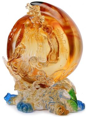 琉璃工艺品寿桃寿星公摆件客厅酒柜装饰老人长辈生日祝寿贺寿礼品