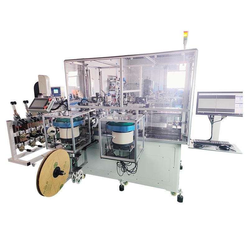 全自动双压双穿加长版插胶壳机电线两端切断剥皮检测压端压力管理 - 图3