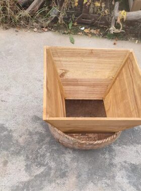 怀旧老物件老式米斗实木粮食斗升日进斗金复古招财摆件收藏道具