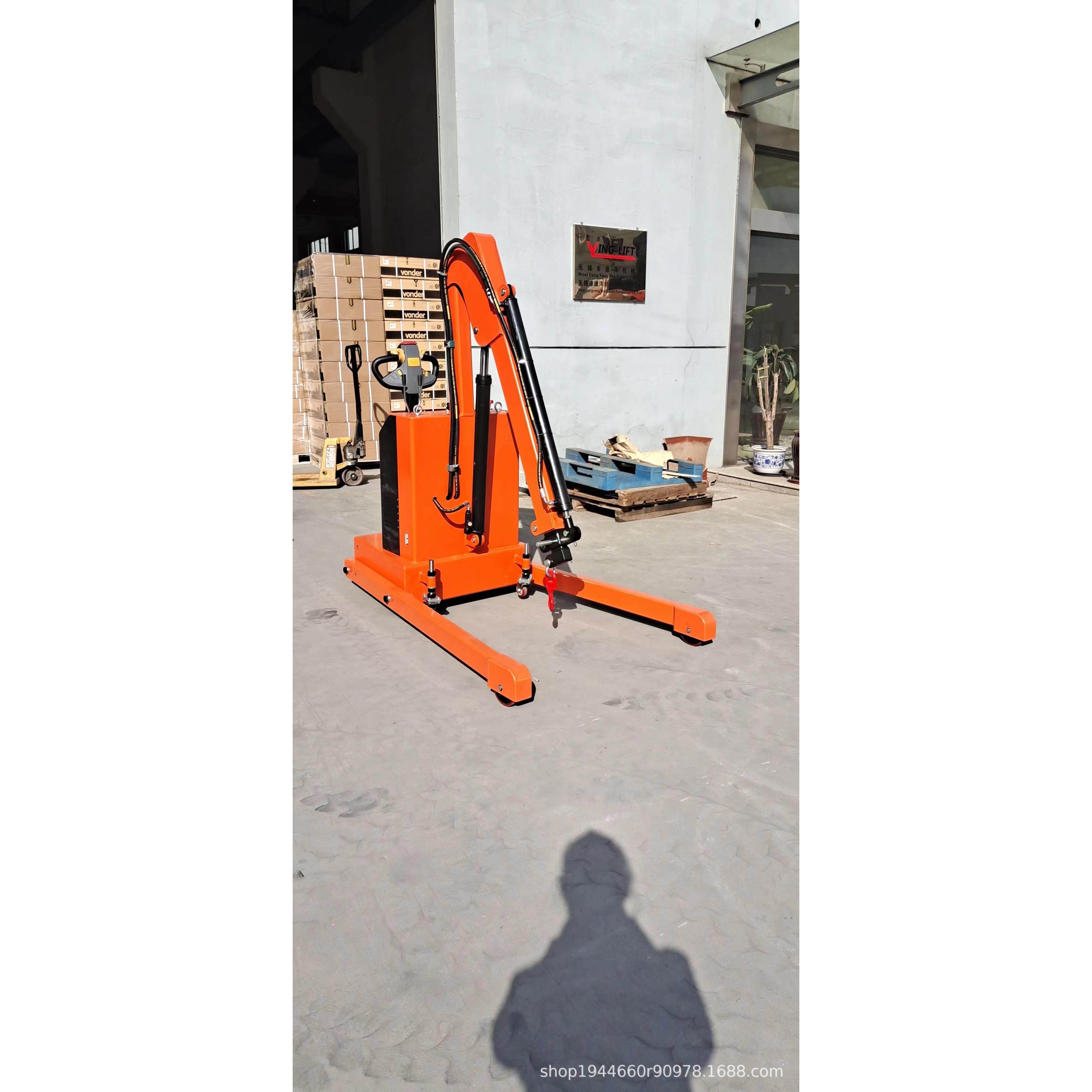 钧力全电动吊机可折叠全自动单臂吊机仓储物流上卸货吊机载重1吨,淘宝优惠券,粉丝福利购,淘宝优惠卷