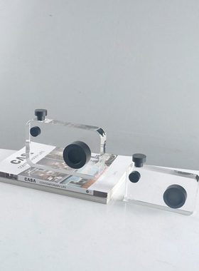 轻奢现代创意水晶相机摆件样板房家居客厅办公室桌面书柜软装饰品