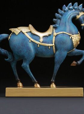 《将军马》马到成功将军马铜马摆件赏景后燕尾槽傈僳辊筒
